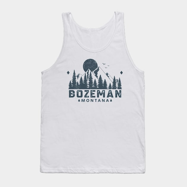 Bozeman Montana Mountain View Tank Top by HomeSpirit